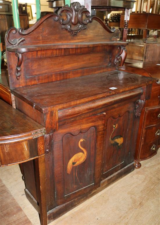 Victorian painted mahogany chiffonier(-)